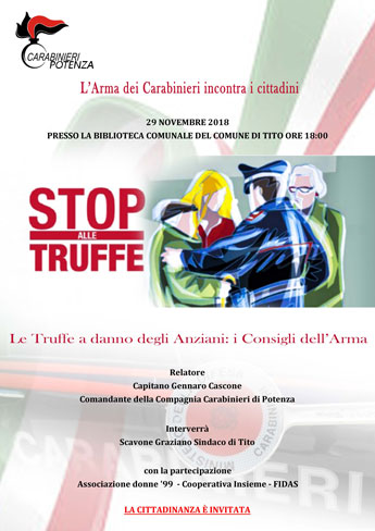 l'Arma dei Carabinieri incontra i cittadini