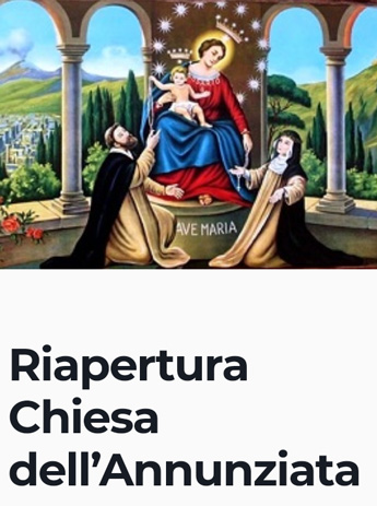 riapertura chiesa dell annunziata
