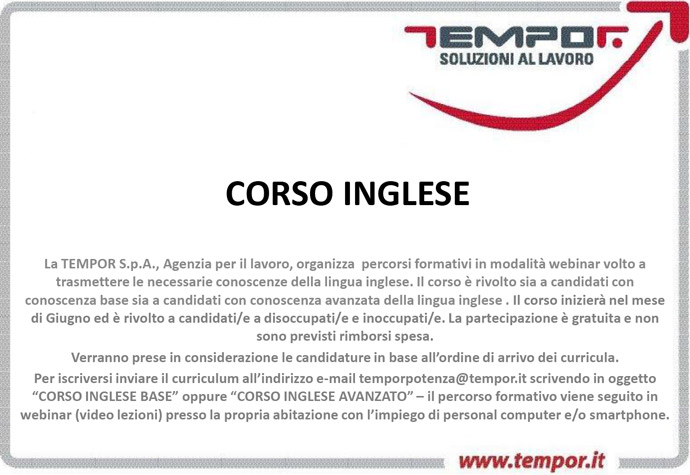 tempor corso inglese w690