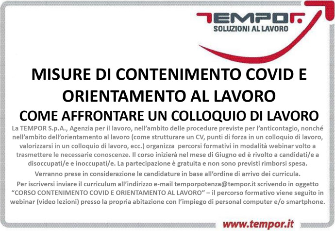 tempor corso orientamento w690